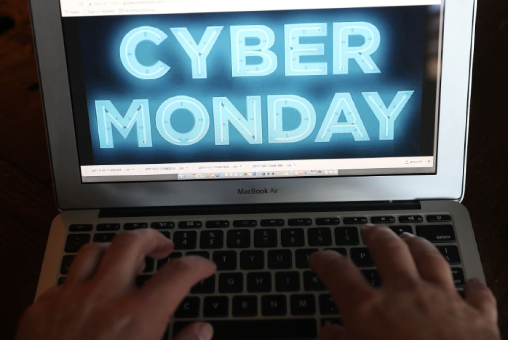 SAN ANSELMO CA NOVEMBER 27 In this photo illustration a Cyber Monday ad is displayed on a laptop computer on November 27 2017 in San Anselmo California Cyber Monday will likely be the biggest shopping day in US e commerce history with an expected  billion in sales Photo Illustration by Justin SullivanGetty Images