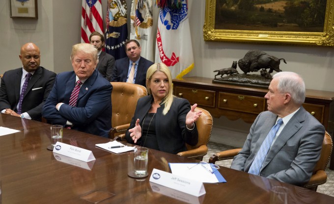 Pam Bondi at The White House in 2018