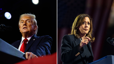 Donald Trump Kamala Harris był głównym prezydentem