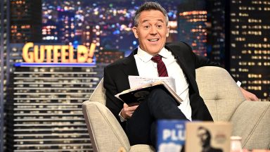 NEW YORK, NEW YORK - FEBRUARY 14: Greg Gutfeld hosts FNC’s "Gutfeld!" at Fox News Channel Studios on February 14, 2023 in New York City. (Photo by Steven Ferdman/Getty Images)