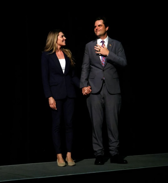 Matt Gaetz & Ginger Luckey in Palm Beach