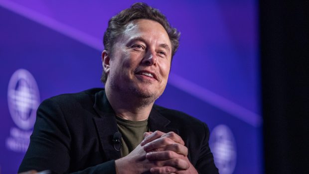 BEVERLY HILLS, CALIFORNIA - MAY 6: Elon Musk, co-founder of Tesla and SpaceX and owner of X Holdings Corp., speaks at the Milken Institute's Global Conference at the Beverly Hilton Hotel,on May 6, 2024 in Beverly Hills, California. The 27th annual global conference explores various topics, from the rise of generative AI to electric vehicle trends and features participants, soccer star David Beckham and actor Ashton Kutcher. (Photo by Apu Gomes/Getty Images)