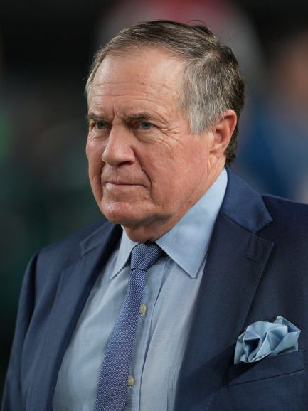 PHILADELPHIA, PA - SEPTEMBER 16: NFL analyst Bill Belichick looks on during the game between the Philadelphia Eagles and the Atlanta Falcons on September 15, 2024 at Lincoln Financial Field in Philadelphia, PA. (Photo by Andy Lewis/Icon Sportswire via Getty Images)