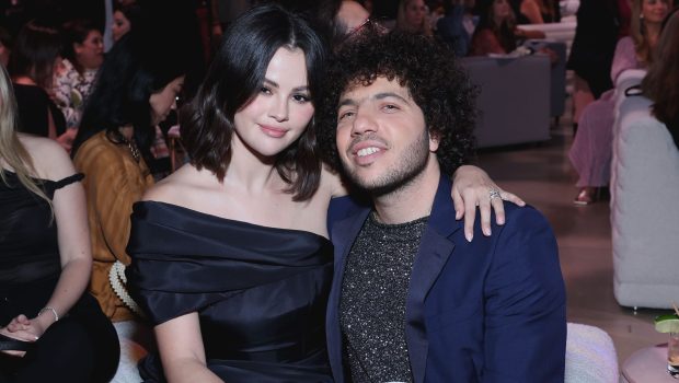 LOS ANGELES, CALIFORNIA - OCTOBER 24: (L-R) Selena Gomez and Benny Blanco attend the Second Annual Rare Impact Fund Benefit Supporting Youth Mental Health, hosted by Selena Gomez, at Nya Studios on October 24, 2024 in Los Angeles, California. (Photo by Amy Sussman/Getty Images)