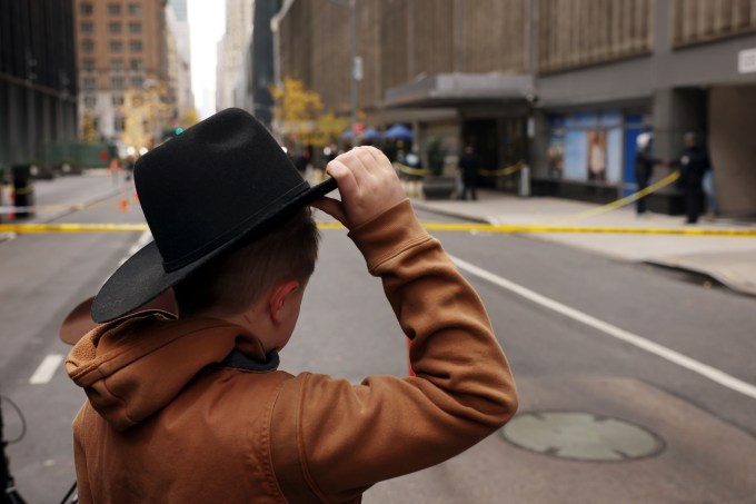 Public Gather Outside Crime Scene