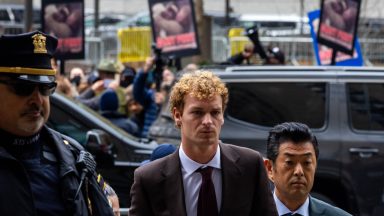 NEW YORK, NEW YORK - DECEMBER 9: Daniel Penny arrives at the Manhattan Criminal Courthouse on December 9, 2024 in New York City. Closing arguments have ended and the jury is deliberating the trial of Penny, 26, a former Marine, who is charged in the death of Jordan Neely by choking him during an altercation involving panhandling on a New York City subway car. (Photo by Alex Kent/Getty Images)