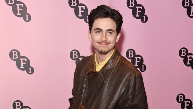 LONDON, ENGLAND - DECEMBER 18: Timothee Chalamet poses ahead of an In Conversation with Saoirse Ronan at BFI Southbank on December 18, 2024 in London, England. (Photo by Alan Chapman/Dave Benett/WireImage)