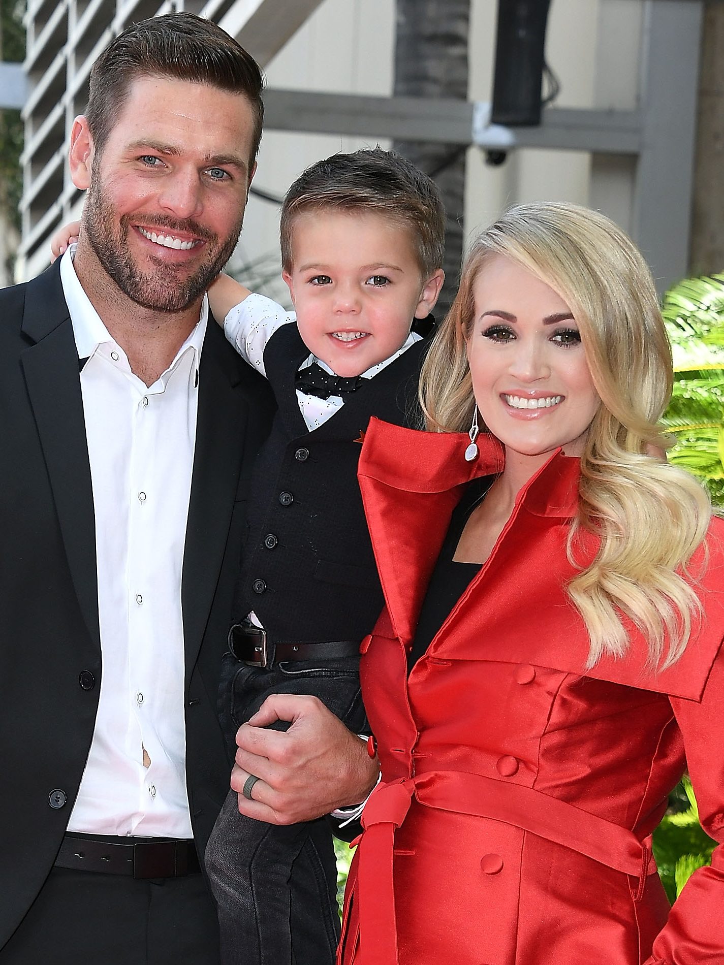 HOLLYWOOD, CA - SEPTEMBER 20: Mike Fisher and Isaiah Michael Fisher attend as Carrie Underwood Honored With Star On The Hollywood Walk Of Fameon September 20, 2018 in Hollywood, California. (Photo by Steve Granitz/WireImage)