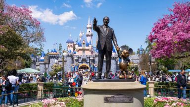 ANAHEIM, CA - APRIL 06: General views of the Walt Disney 'Partners' statue at Disneyland on April 06, 2024 in Anaheim, California.  (Photo by AaronP/Bauer-Griffin/GC Images)