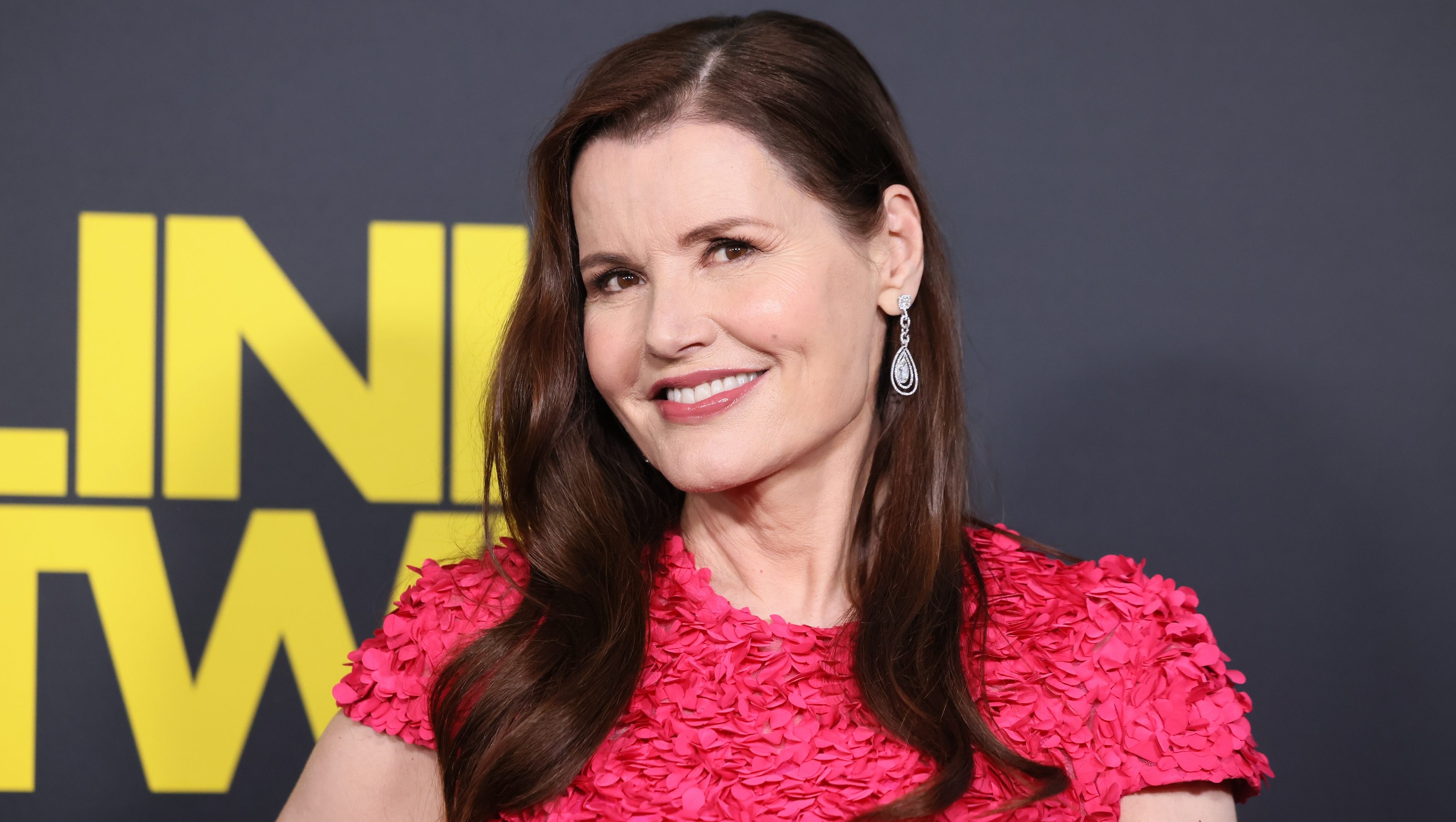 LOS ANGELES, CALIFORNIA - AUGUST 08: Geena Davis attends the Los Angeles Premiere of Amazon MGM Studios' "Blink Twice" at DGA Theater Complex on August 08, 2024 in Los Angeles, California. (Photo by Rodin Eckenroth/Getty Images)