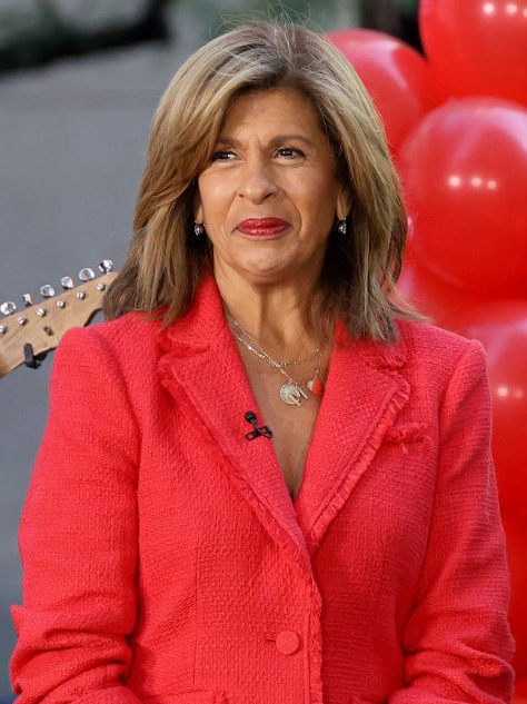 NEW YORK, NEW YORK - OCTOBER 08: Hoda Kotb on NBC's "Today" at Rockefeller Plaza on October 08, 2024 in New York City. (Photo by Marleen Moise/Getty Images)