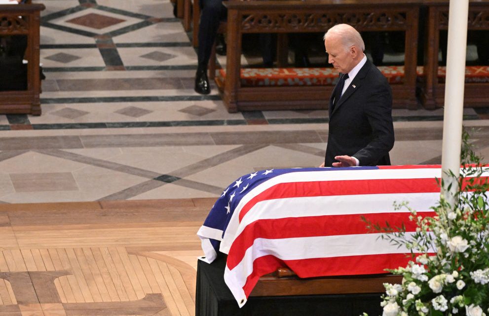 joe biden- politicians at jimmy carter funeral