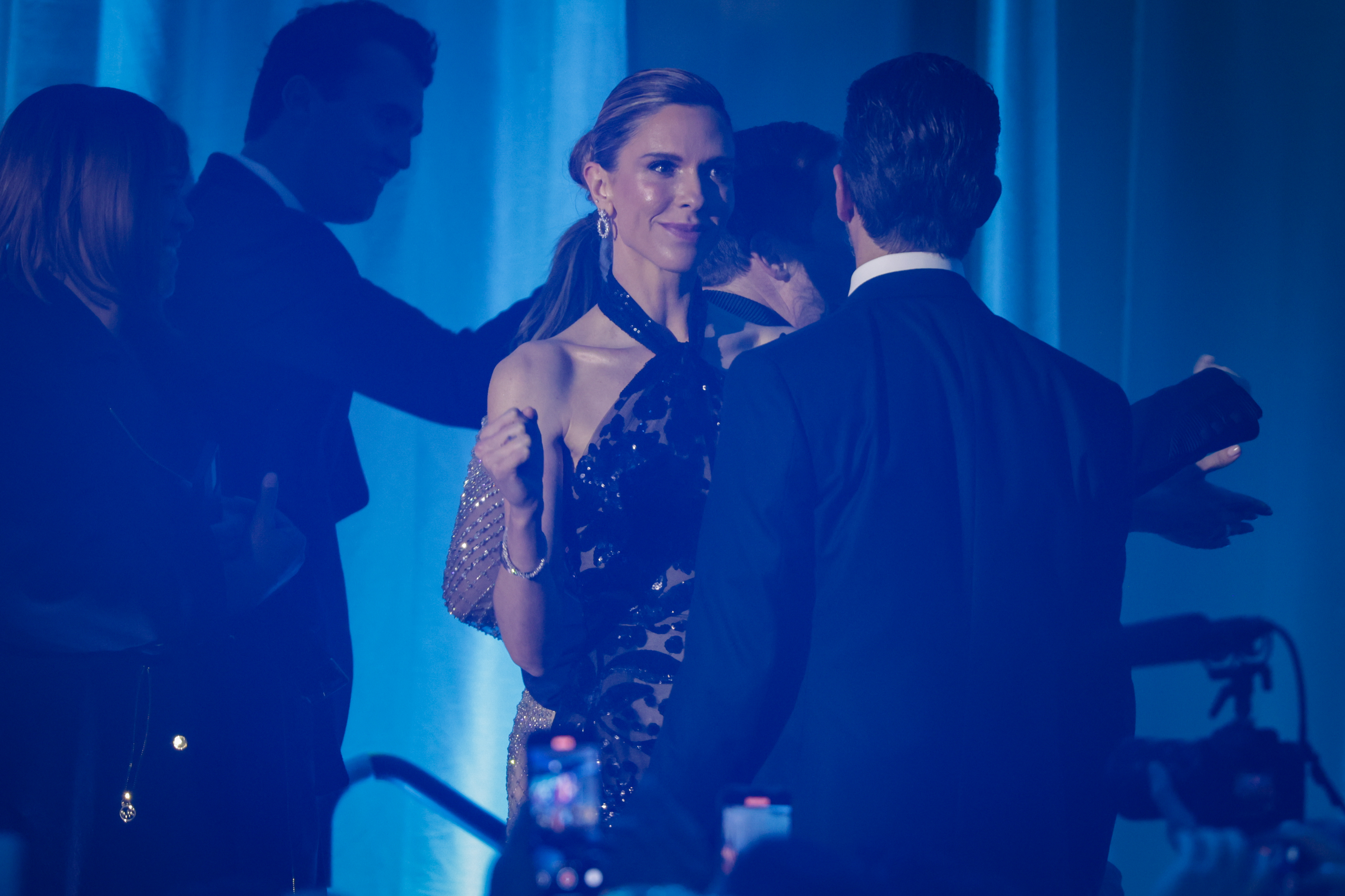  Donald Trump Jr. (R) and Bettina Anderson attend the Turning Point USA Inaugural-Eve Ball at the Salamander Hotel on January 19, 2025 in Washington, DC. Donald Trump will be sworn in as the 47th U.S. president on January 20. (Photo by Samuel Corum/Getty Images)