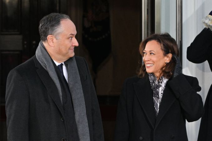 Former Vice President Kamala Harris and Second Gentleman Douglas Emhoff