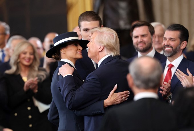 Melania Embracing Donald