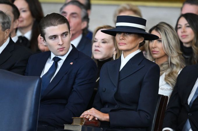 Melania Trump With Son Barron