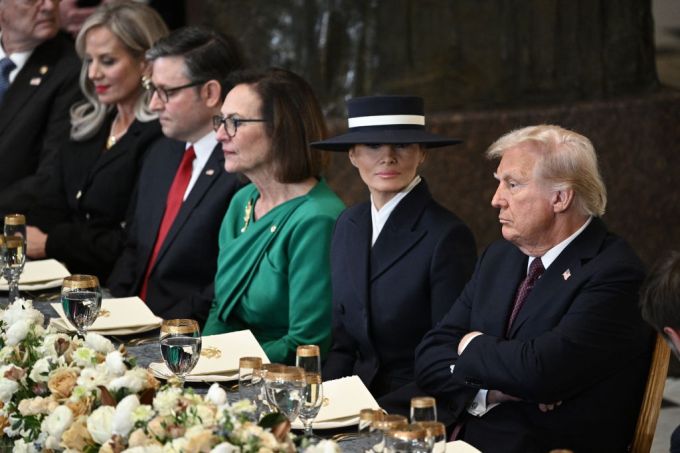 Melania & Donald at the Luncheon