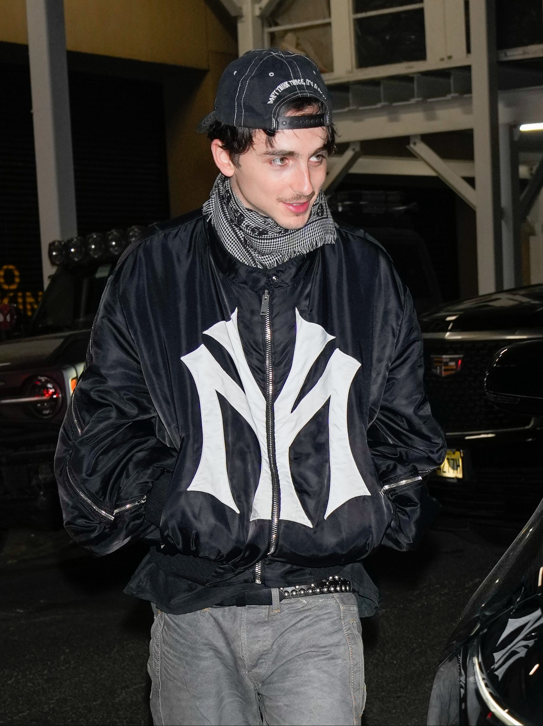 NEW YORK, NY - JANUARY 26: Timothee Chalamet arrives at the SNL (Sarturday Night Live) afterparty on January 26, 2025 in New York City.  (Photo by XNY/Star Max/GC Images) *** Local Caption ***Timothee Chalamet