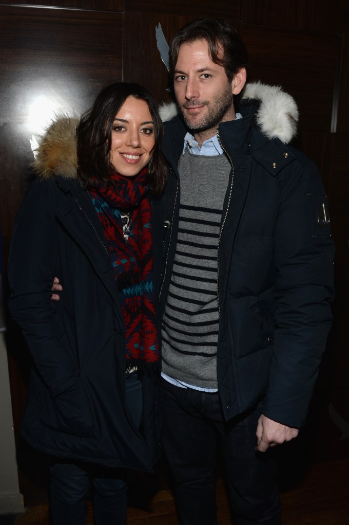 Aubrey Plaza and Jeff Baena in 2014