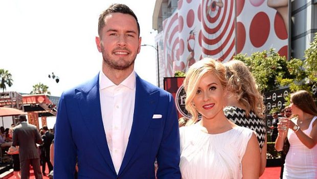 LOS ANGELES, CA - JULY 15:  (L-R) NBA player J.J. Reddick and wife Chelsea Kilgore attend The 2015 ESPYS at Microsoft Theater on July 15, 2015 in Los Angeles, California.  (Photo by Kevin Mazur/WireImage)