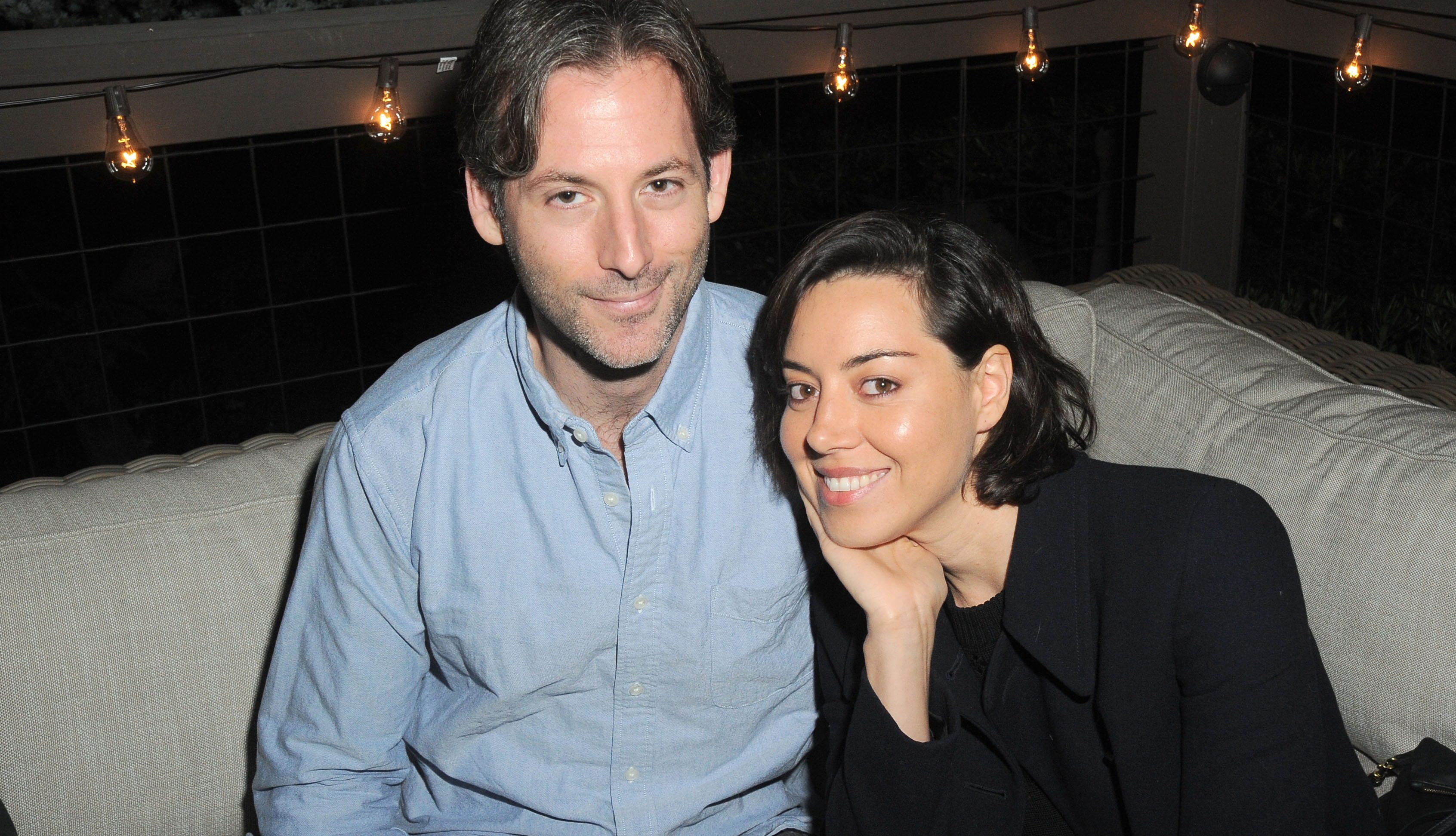 SILVERLAKE, CA - MAY 21: Jeff Baena and Aubrey Plaza attend Lisa Edelstein's Birthday Party at Private Residence on May 21, 2016 in Silverlake, CA. (Photo by David Crotty/Patrick McMullan via Getty Images)