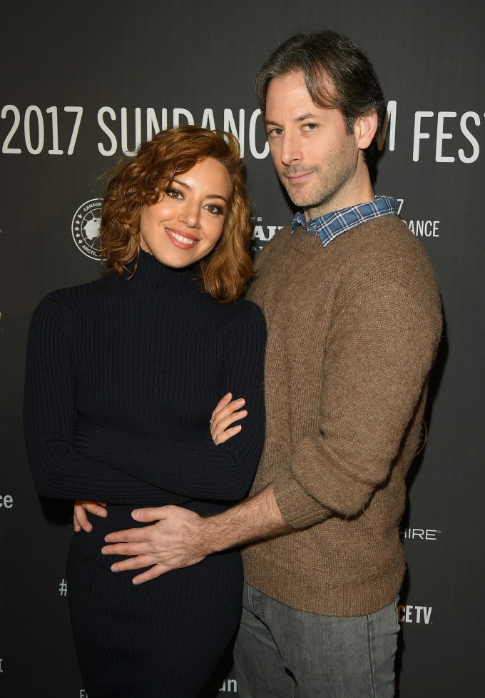 Aubrey Plaza and Jeff Baena in 2017