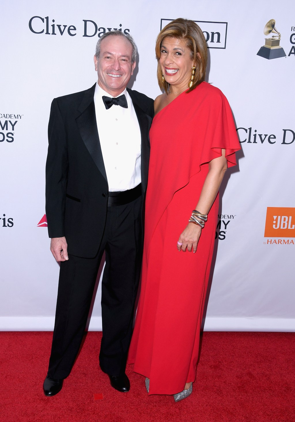  Financier Joel Schiffman (L) and journalist Hoda Kotb attend the Clive Davis and Recording Academy Pre-GRAMMY Gala and GRAMMY Salute to Industry Icons Honoring Jay-Z on January 27, 2018 in New York City. (Photo by Steve Granitz/Getty Images)