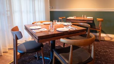 Interior of Piatti restaurant in Danville, California with table visible following a major renovation, October 7, 2024. (Photo by Smith Collection/Gado/Getty Images)