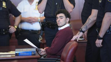 NEW YORK, NEW YORK - DECEMBER 23: Luigi Mangione appears for his arraignment at Manhattan Criminal Court on December 23, 2024 in New York City. Mangione, 26, was arraigned on state murder charges in the killing of UnitedHealthcare CEO Brian Thompson on a Manhattan street on December 4. (Photo by Curtis Means-Pool/Getty Images)