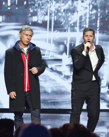 'SNL' 50th Anniversary Concert Photos: Pics of Celebrity Performers & More Chris Parnell, Andy Samberg