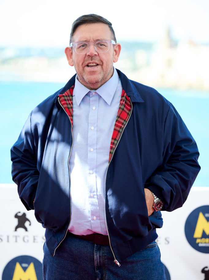 SITGES, SPAIN - OCTOBER 05: Actor Nick Frost attends to photocall of "Timestalker" film during Sitges Film Festival on October 05, 2024 in Sitges, Spain. (Photo by Borja B. Hojas/Getty Images)
