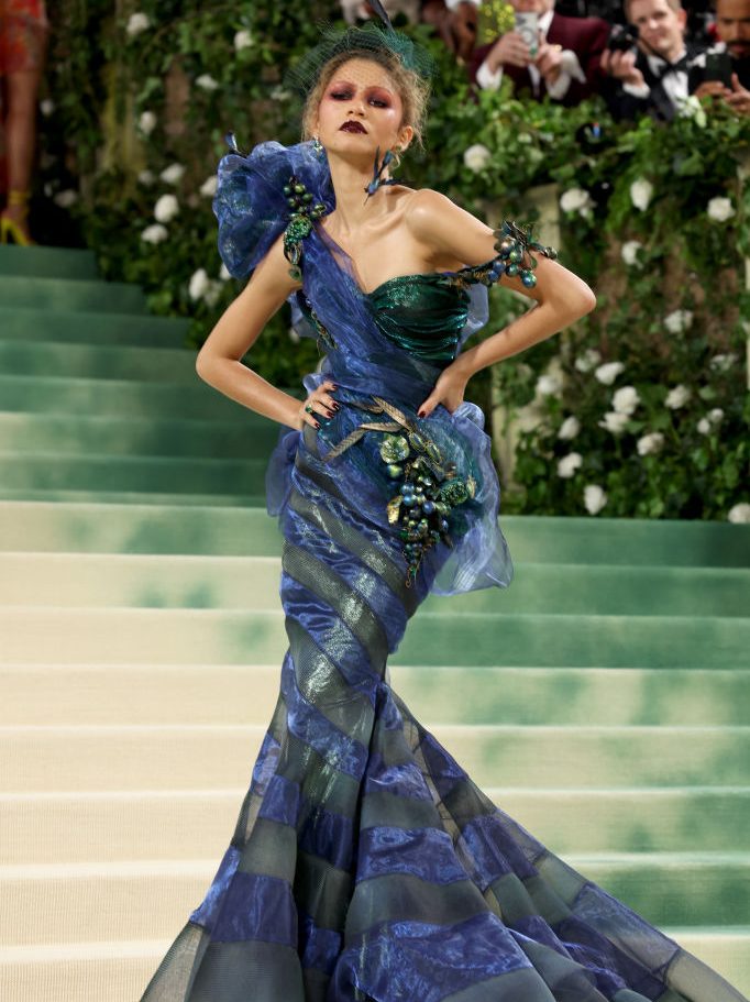 NEW YORK, NEW YORK - MAY 06: Zendaya attends The 2024 Met Gala Celebrating "Sleeping Beauties: Reawakening Fashion" at The Metropolitan Museum of Art on May 06, 2024 in New York City. (Photo by Marleen Moise/Getty Images)
