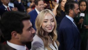 MILWAUKEE, WISCONSIN - JULY 15: Tiffany Trump, daughter of former U.S. President Donald Trump attends the first day of the Republican National Convention at the Fiserv Forum on July 15, 2024 in Milwaukee, Wisconsin. Delegates, politicians, and the Republican faithful are in Milwaukee for the annual convention, concluding with former President Donald Trump accepting his party's presidential nomination. The RNC takes place from July 15-18. (Photo by Andrew Harnik/Getty Images)