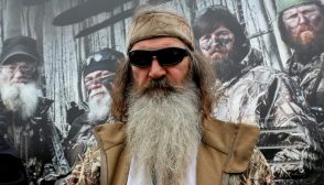 in the Duck Commander Compound at Texas Motor Speedway on April 5, 2014 in Fort Worth, Texas.