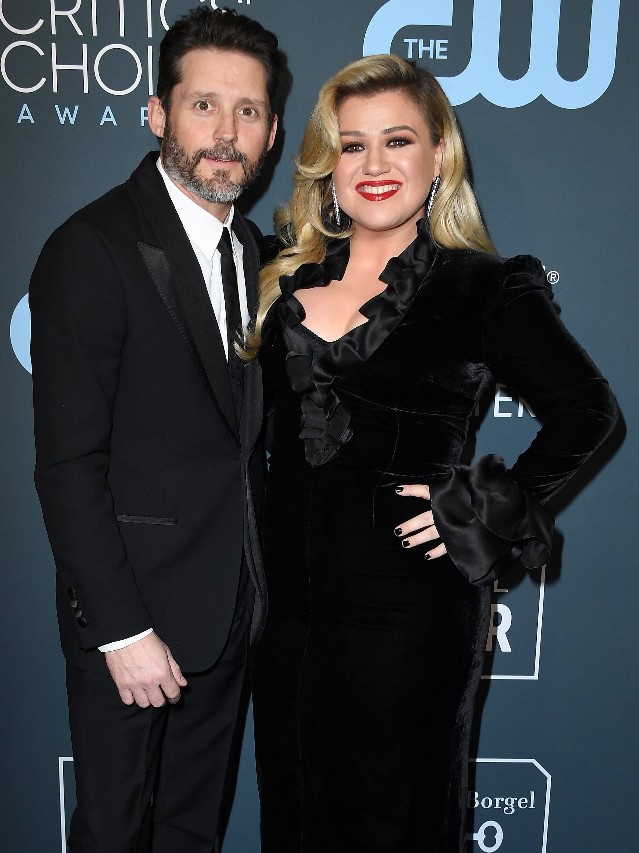 SANTA MONICA, CALIFORNIA - JANUARY 12: Brandon Blackstock and Kelly Clarkson attend the 25th Annual Critics' Choice Awards at Barker Hangar on January 12, 2020 in Santa Monica, California. (Photo by Steve Granitz/WireImage)