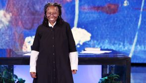 MILAN, ITALY - APRIL 13: Whoopi Goldberg attends the "Che Tempo Che Fa" TV show at Nove Studios on April 13, 2025 in Milan, Italy. (Photo by Stefania D'Alessandro/Getty Images)