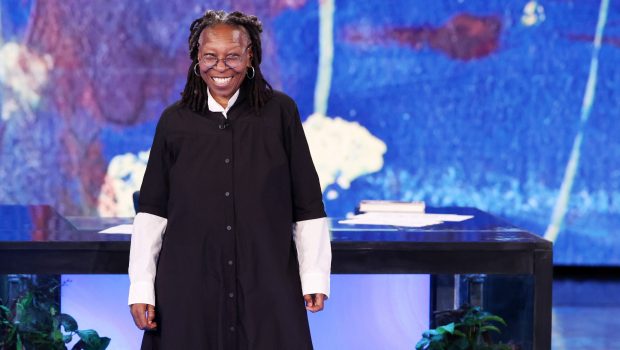 MILAN, ITALY - APRIL 13: Whoopi Goldberg attends the "Che Tempo Che Fa" TV show at Nove Studios on April 13, 2025 in Milan, Italy. (Photo by Stefania D'Alessandro/Getty Images)
