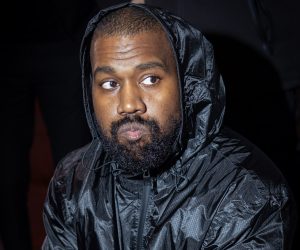 MILAN, ITALY - FEBRUARY 23: Kanye West attends the Marni fashion show during the Milan Fashion Week Womenswear Fall/Winter 2024-2025 on February 23, 2024 in Milan, Italy. (Photo by Arnold Jerocki/Getty Images)