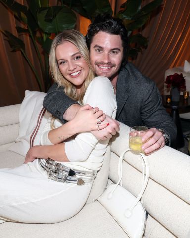 INGLEWOOD, CALIFORNIA - MAY 31: (L-R) Kelsea Ballerini and Chase Stokes attend NETFLIX TUDUM 2025: THE LIVE EVENT at The Kia Forum on May 31, 2025 in Inglewood, California. (Photo by Kevin Mazur/Getty Images for Netflix)