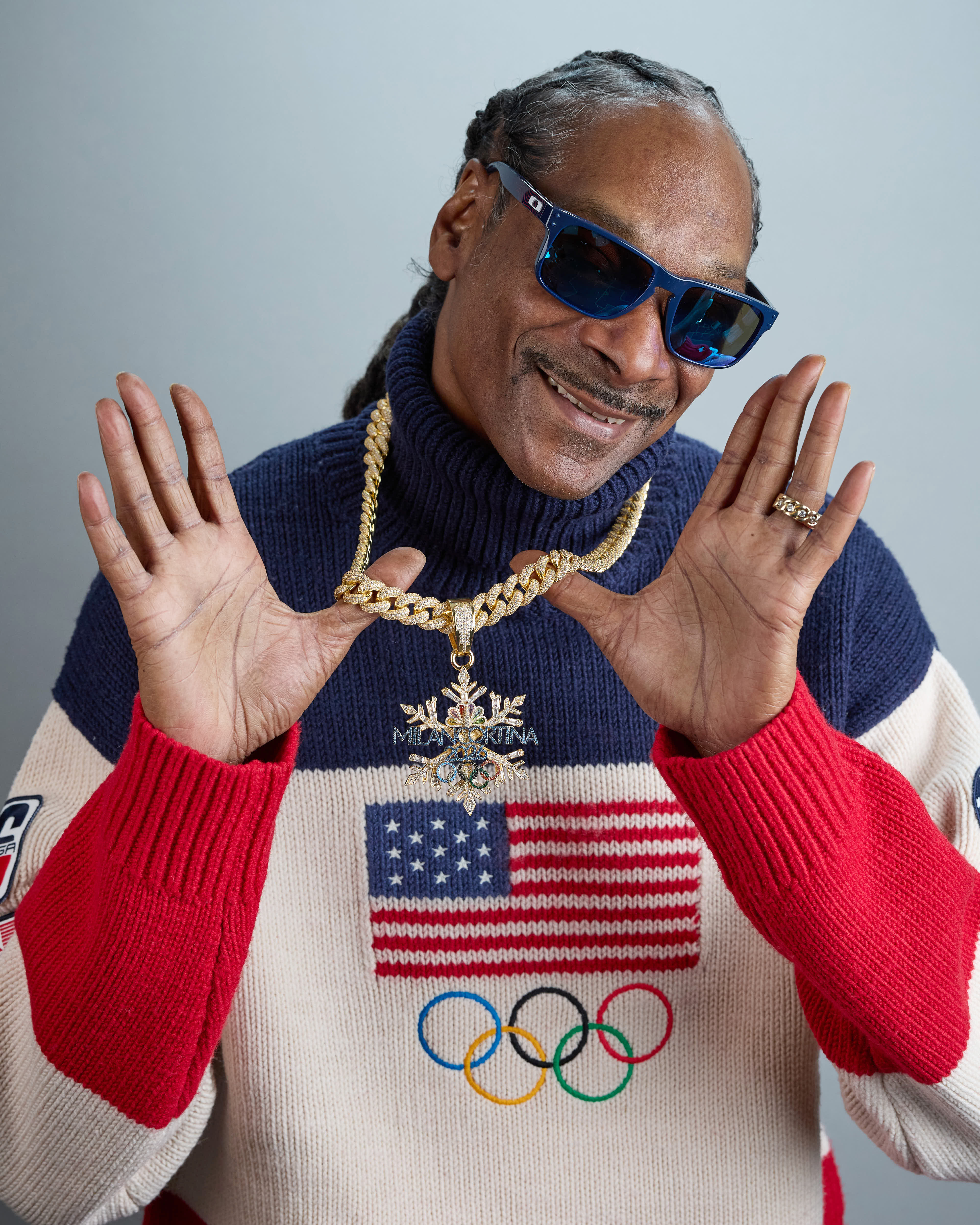 MILAN, ITALY - FEBRUARY 03: Coach Snoop Dogg attends the Team USA Welcome Experience at the 2026 Milan-Cortina Olympics on February 03, 2026 in Milan, Italy. (Photo by Joe Scarnici/Getty Images)