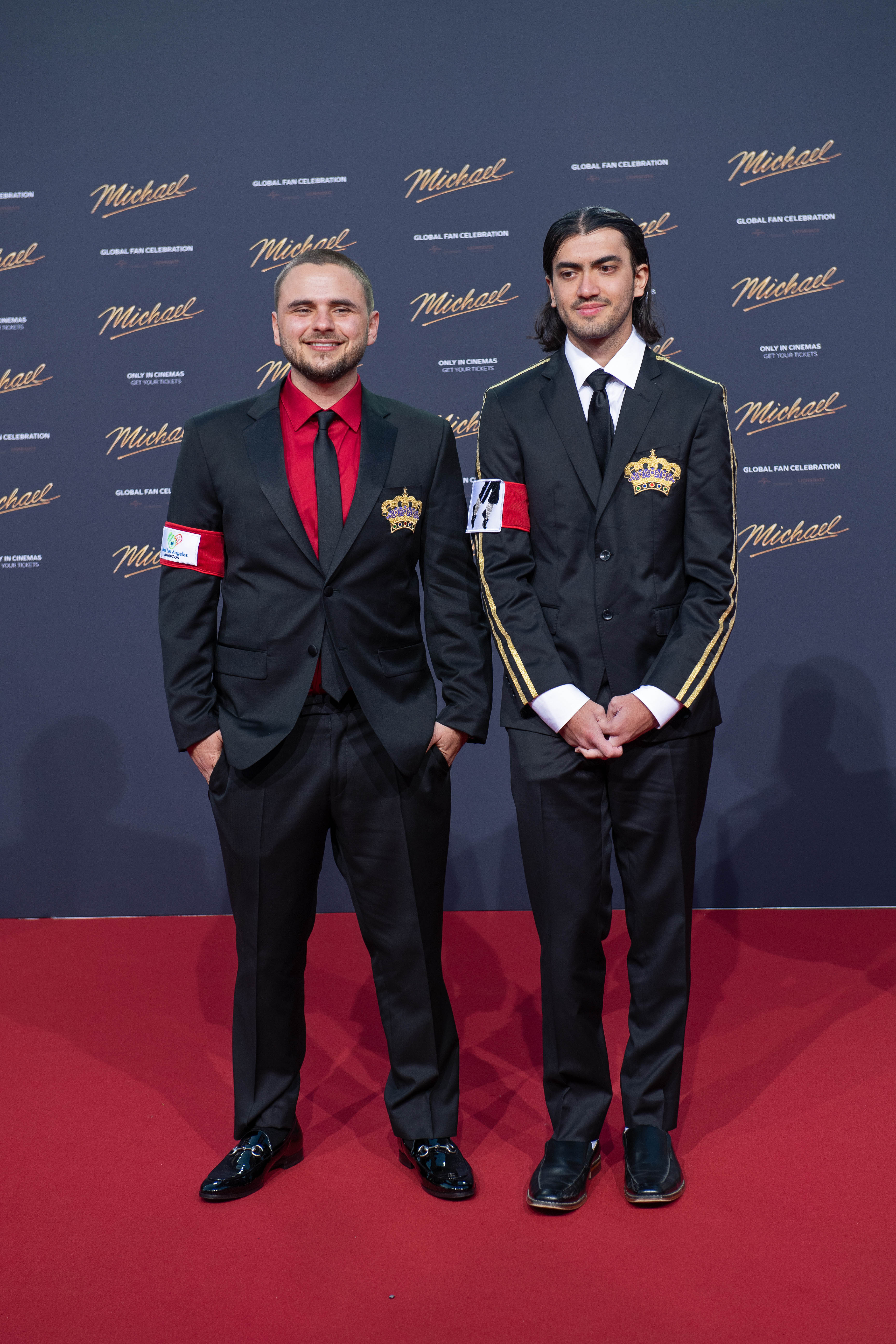 BERLIN, GERMANY - APRIL 10: Prince Michael Jackson and Bigi Jackson attend the "Michael" premiere at Uber Eats Music Hall on April 10, 2026 in Berlin, Germany. (Photo by Tristar Media/WireImage)