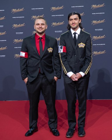 BERLIN, GERMANY - APRIL 10: Prince Michael Jackson and Bigi Jackson attend the "Michael" premiere at Uber Eats Music Hall on April 10, 2026 in Berlin, Germany. (Photo by Tristar Media/WireImage)