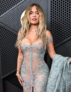 Karol G at the 68th GRAMMY Awards held at the Crypto.com Arena on February 01, 2026 in Los Angeles, California. (Photo by Gilbert Flores/Billboard via Getty Images)