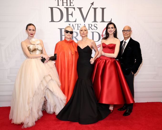 Emily Blunt, Meryl Streep, Lady Gaga, Anne Hathaway & Stanley Tucci