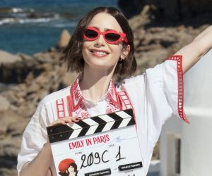 Emily in Paris. Lily Collins as Emily on the set of Emily in Paris Season 6. Cr. Giulia Parmigiani/Netflix © 2026