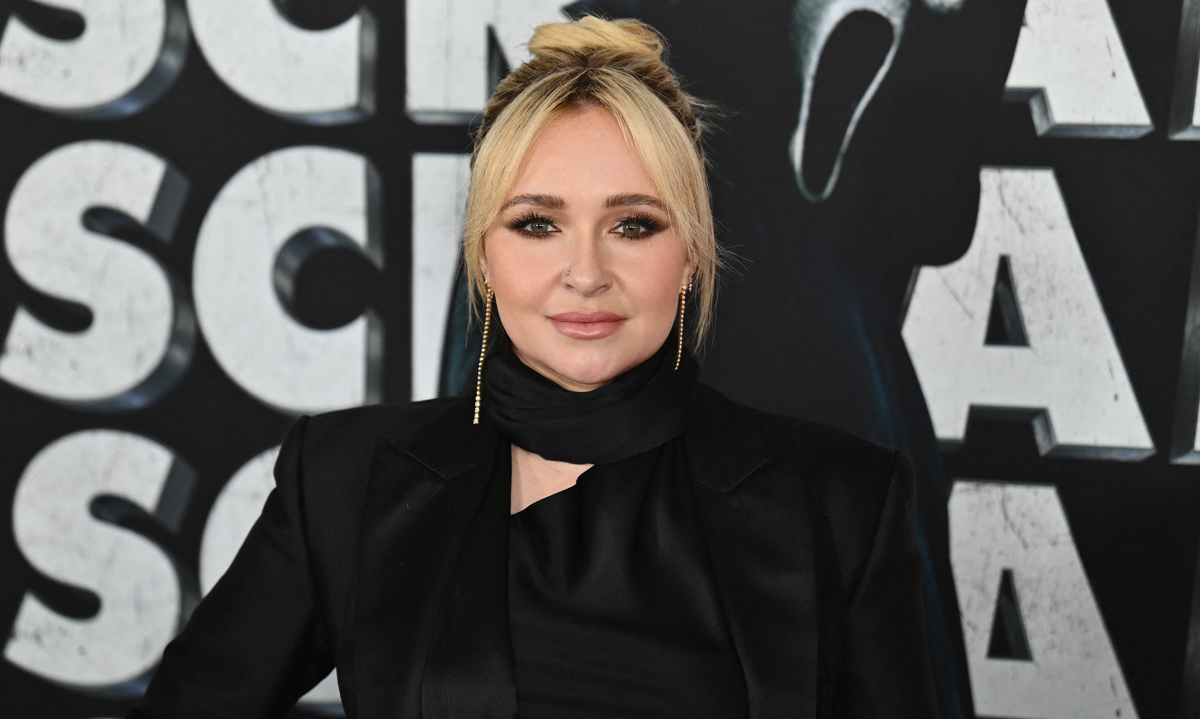 US actress Hayden Panettiere arrives for the world premiere of "Scream VI" at AMC Lincoln Square in New York City on March 6, 2023. (Photo by ANGELA WEISS / AFP) (Photo by ANGELA WEISS/AFP via Getty Images)