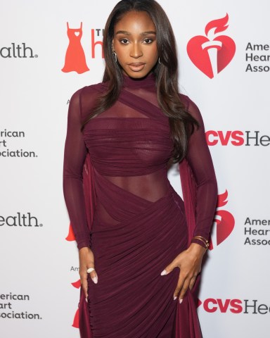 NEW YORK, NEW YORK - JANUARY 29: Normani attends the American Heart Association Go Red For Women Red Dress Collection Concert at Jazz at Lincoln Center on January 29, 2026 in New York City. (Photo by John Nacion/WireImage)
