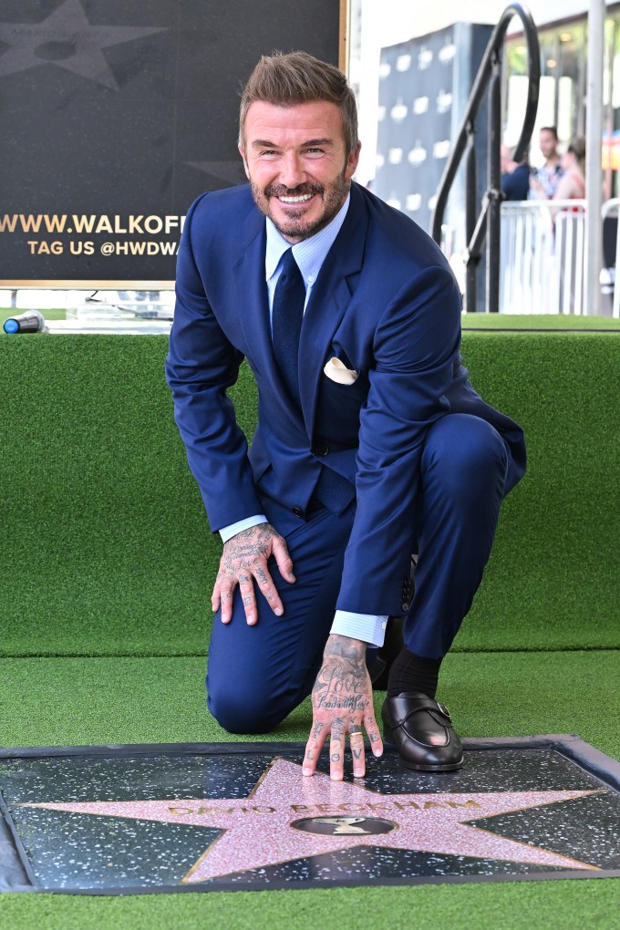 David Beckham at his 2026 Walk of Fame Ceremony